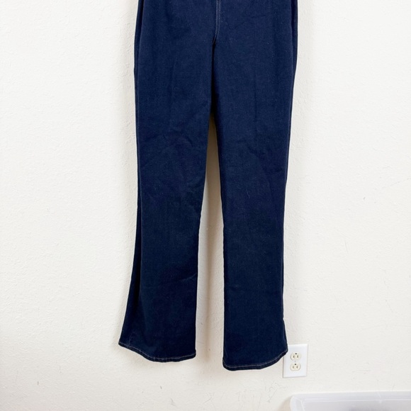 Reiss Pennie Blue Denim Halter Jumpsuit Size 4 - Picture 3 of 7